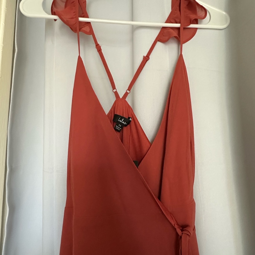 NEW! Here’s to Us Rose High-Low Wrap Dress - Picture 7 of 8